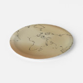 Oude Wereldkaart Papieren Bordje (Gekanteld)