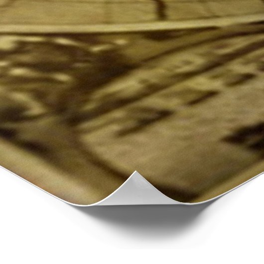  oude wereldkaart poster (Hoek)