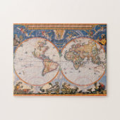 Oude Wereldkaart Puzzle #1 Legpuzzel (Horizontaal)