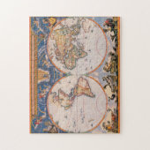 Oude Wereldkaart Puzzle #1 Legpuzzel (Verticaal)
