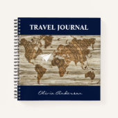 Oude Wereldkaart, Reisjournaal, Op Maat Notitieboek (Voorkant)