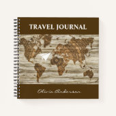 Oude Wereldkaart, Reisjournaal, Op Maat Notitieboek (Voorkant)