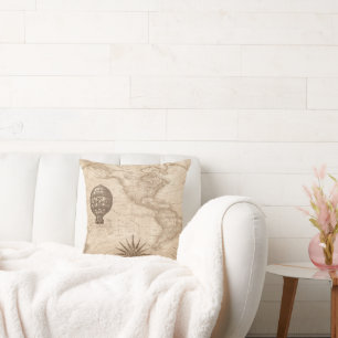 Oude Wereldkaart Sierkussen