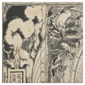 Oude Wereldkaart Stof (Swatch)