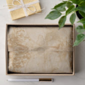 oude Wereldkaart Tan Decoupage Tissuepapier (Geschenk)