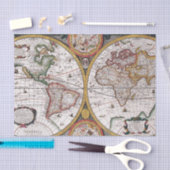 Oude Wereldkaart Tissuepapier (Craft)