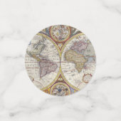 Oude Wereldkaart uit de Oudheid Confetti (Kleine voorkant)