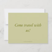 Oude Wereldkaart Uitnodiging Kaarten (Achterkant)