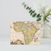 Oude Wereldkaart van Afrika Briefkaart (Staand voorkant)