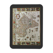 Oude Wereldkaart van Afrika, circa 1635 Magneet (Verticaal)