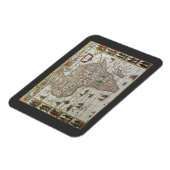 Oude Wereldkaart van Afrika, circa 1635 Magneet (Linkerzijde)