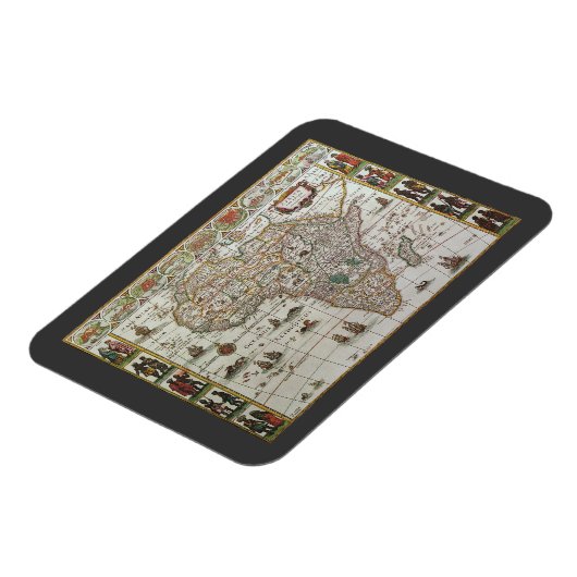 Oude Wereldkaart van Afrika, circa 1635 Magneet (Linkerzijde)