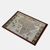 Oude Wereldkaart van Afrika door Blaeu, circa 1635 Deurmat (Schuin)