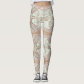 Oude Wereldkaart van de Italiaanse Leggings (Voorkant)