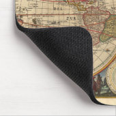 Oude Wereldkaart van Nicolaas Visscher Muismat (Hoek)