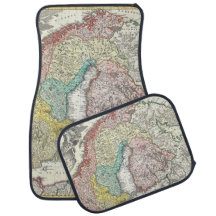 Oude Wereldkaart van Noord-Europa