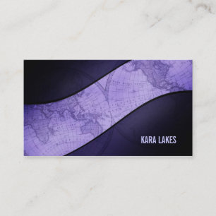 Oude Wereldkaart Visitekaartjes