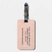  oude Wereldkaart Wanderlust Quote Bagagelabel (Achterkant verticaal)