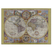  oude wereldkaarten Antiek kaart Snijplank (Voorkant)