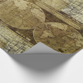oude wereldkaarten Antiek kaarten Cadeaupapier (Hoek)