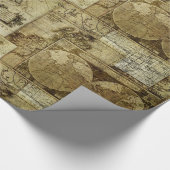 oude wereldkaarten Antiek kaarten Cadeaupapier (Hoek)