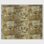 oude wereldkaarten Antiek kaarten Cadeaupapier (Vlak)