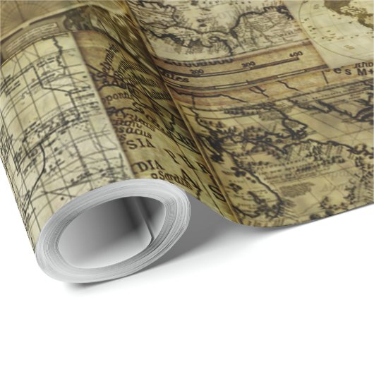 Oude wereldkaarten Antieke kaarten Cadeaupapier (Rol Hoek)