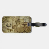 oude wereldkaarten en Antiek kaarten Bagagelabel (Achterkant horizontaal)