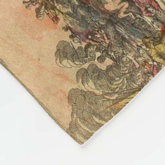  oude Wereldkaarten Fleece Deken (Hoek)