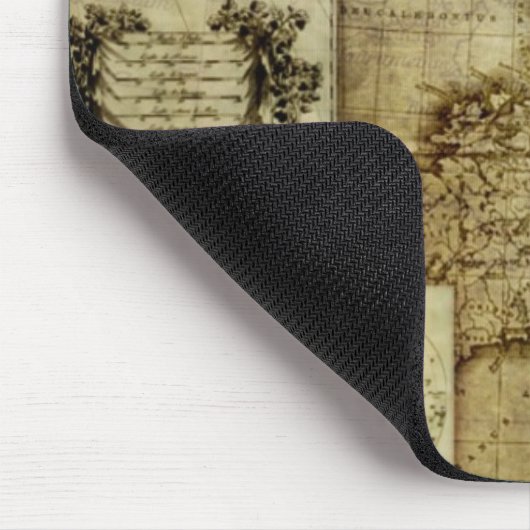  oude wereldkaarten muismat (Hoek)