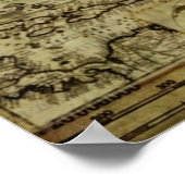  oude wereldkaarten poster (Hoek)