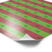 Oude Wereldoorkerstboompattern Evergreen Foto Afdruk (Hoek)
