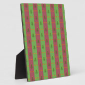 Oude Wereldoorkerstboompattern Evergreen Fotoplaat (Zijkant)