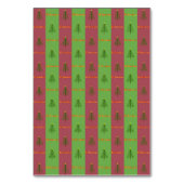 Oude Wereldoorkerstboompattern Evergreen Kaart (Achterkant)