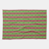 Oude Wereldoorkerstboompattern Evergreen Theedoek (Horizontaal)