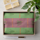 Oude Wereldoorkerstboompattern Evergreen Tissuepapier (Geschenk)