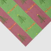 Oude Wereldoorkerstboompattern Evergreen Tissuepapier (Detail)