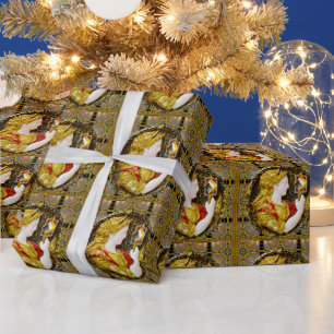 Oude Wereldoorlog Elegant Cadeaupapier