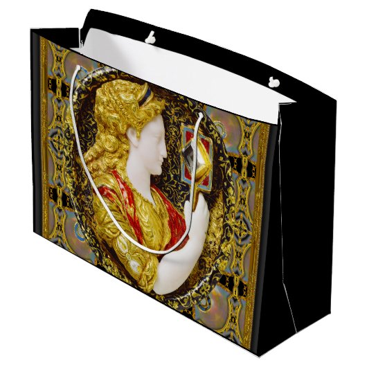 Oude Wereldoorlog Elegant  Groot Cadeauzakje (Achterkant Gekanteld)