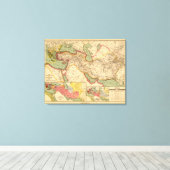 Oude wereldrijken van de Perzen, Macedoniërs Canvas Afdruk (Insitu (Houten vloer))
