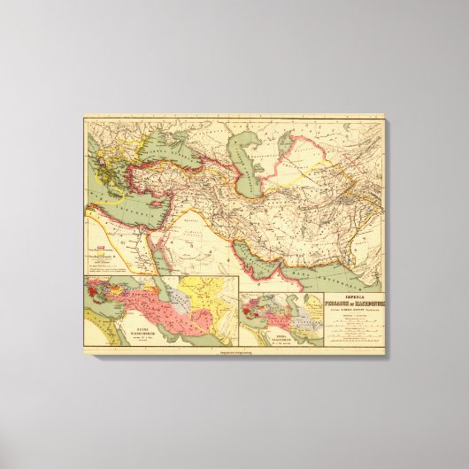 Oude wereldrijken van de Perzen, Macedoniërs Canvas Afdruk (Voorkant)