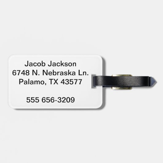 Oude wereldstijl bagagelabel (Achterkant horizontaal)