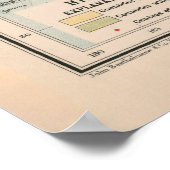 Oude Wereldwalviskaart (1907) Poster (Hoek)