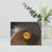 Oude werveltrap briefkaart (Staand voorkant)