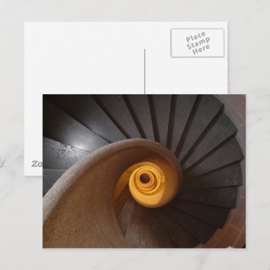 Oude werveltrap briefkaart (Voorkant / Achterkant)