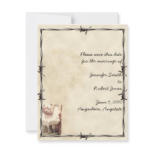 Oude West Boots en Bouquets Sparen de kaart van de