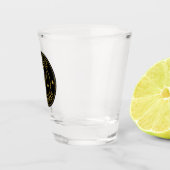 Oude West Cowboy Rusto logo Persoonlijke Bruidsjon Shot Glas (Rechts)