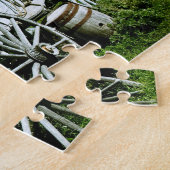 Oude West-gedekte Wagon 02 Puzzle Legpuzzel (Zijkant)