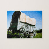 Oude West-gedekte Wagon 03 Puzzle Legpuzzel (Horizontaal)