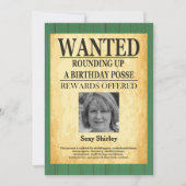 Oude West Gezochte Poster Vrouwen 🤠 50e Verjaarda Kaart (Voorkant)